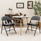 Costway Set of 2 Folding Chairs Fabric Upholstered Padded Seat Metal Frame Home Office